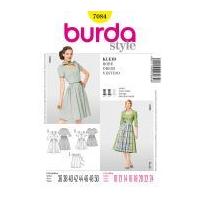 burda ladies sewing pattern 7084 dirndl dresses apron