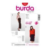 Burda Ladies Easy Sewing Pattern 7023 Maternity Skirts with Gathering