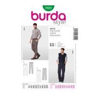 Burda Men's Sewing Pattern 7022 Smart Trouser Pants