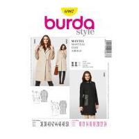 Burda Ladies Sewing Pattern 6987 Coat & Coat with Hood