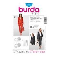 Burda Ladies Sewing Pattern 6985 Smart Jackets & Trouser Suit