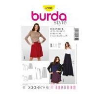 Burda Ladies Easy Sewing Pattern 6980 Pant Skirts in 3 Lengths