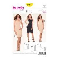 burda ladies easy sewing pattern 6964 shapewear body hugging lingerie