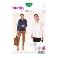 burda ladies sewing pattern 6958 maternity shirt top jacket