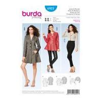 Burda Ladies Sewing Pattern 6921 Coats & Jackets in 3 Lengths