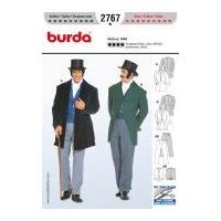 Burda Men's Sewing Pattern 2767 Historical Suit 1848 Fancy Dress Costumes