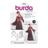 Burda Ladies Sewing Pattern 2509 Lady of the Castle Dirndl-Style Dress Costumes