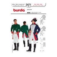 burda men39s sewing pattern 2471 napoleon fancy dress costumes