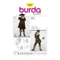 Burda Childrens Sewing Pattern 2452 Pirate Fancy Dress Costumes