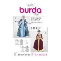Burda Ladies Sewing Pattern 2447 Rococo Fancy Dress Costumes