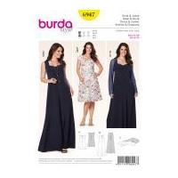 Burda Ladies Plus Sizes Easy Sewing Pattern 6947 Dresses & Bolero
