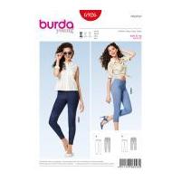 Burda Ladies Easy Sewing Pattern 6926 Denim look Jeggings Leggings