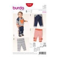 Burda Baby Easy Sewing Pattern 9398 Casual Pants