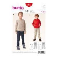 Burda Boys Sewing Pattern 9406 Jeans in 2 Styles