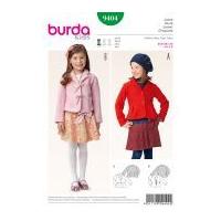 Burda Girls Easy Sewing Pattern 9404 Smart Fitted Jackets