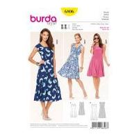 Burda Ladies Sewing Pattern 6806 Summer Dresses with Inset Panels