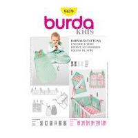 burda baby easy sewing pattern 9479 sleeping bag nursery accessories