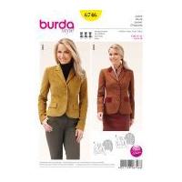 Burda Ladies Sewing Pattern 6746 Fitted Jackets in 2 Styles