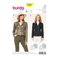 Burda Ladies Easy Sewing Pattern 6703 Fitted Jackets in 2 Styles