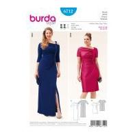 Burda Ladies Plus Size Sewing Pattern 6712 Evening Dresses