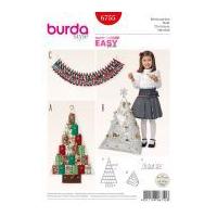 Burda Crafts Easy Sewing Pattern 6755 Christmas Decorations