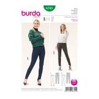 Burda Ladies Easy Sewing Pattern 6745 Skinny Trouser Pants