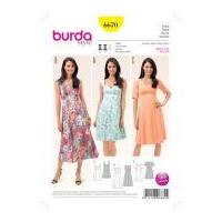 burda ladies sewing pattern 6670 summer dresses