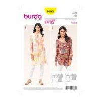 burda ladies easy sewing pattern 6683 tunic top blouse