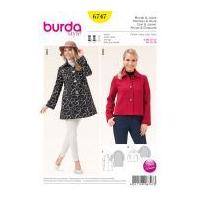 Burda Ladies Sewing Pattern 6747 Jackets in 2 Styles