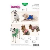 Burda Pets Easy Sewing Pattern 6753 Dog Coats in 5 Styles
