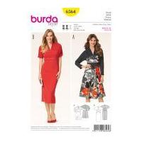 Burda Ladies Easy Sewing Pattern 6564 Dresses with Kimono Sleeves