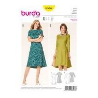 Burda Ladies Easy Sewing Pattern 6565 Dresses with Wrap Skirt