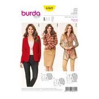 Burda Ladies Easy Sewing Pattern 6569 Fitted Jackets