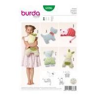 burda childrens easy sewing pattern 6886 novelty animal shape cushion  ...
