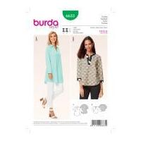 burda ladies sewing pattern 6633 tunic tops