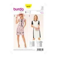 burda ladies easy sewing pattern 6642 panelled dresses