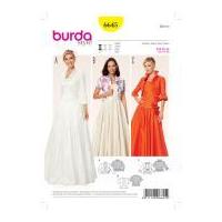 burda ladies easy sewing pattern 6645 bolero jackets