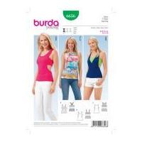Burda Ladies Easy Sewing Pattern 6656 Tops & Bustier
