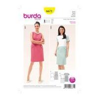 Burda Ladies Easy Sewing Pattern 6671 Sixties Style Dresses