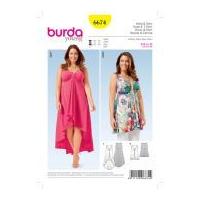 Burda Ladies Easy Sewing Pattern 6674 Top & Dress
