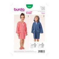 burda childrens easy sewing pattern 9381 pullover bathrobe