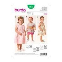 Burda Toddlers Easy Sewing Pattern 9385 Summer Top & Dresses