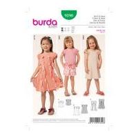 burda girls easy sewing pattern 9390 summer top dresses