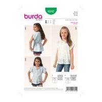 Burda Girls Easy Sewing Pattern 9392 Blouse Tops