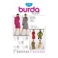 burda ladies sewing pattern 8292 coats jackets with panel seams