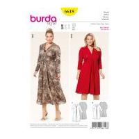 Burda Ladies Plus Size Easy Sewing Pattern 6618 Jersey Knit Dresses