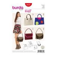 Burda Accessories Easy Sewing Pattern 6622 Bags in 4 Styles