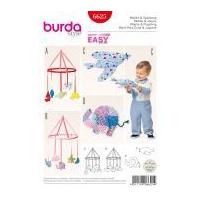 Burda Baby Easy Sewing Pattern 6625 Mobiles & Toys