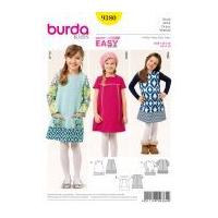 Burda Girls Easy Sewing Pattern 9380 Panelled Dresses