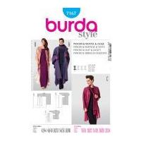 Burda Ladies Plus Sizes Easy Sewing Pattern 7167 Wraps & Soft Jackets